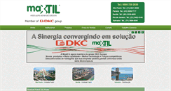 Desktop Screenshot of maxtil.com.br